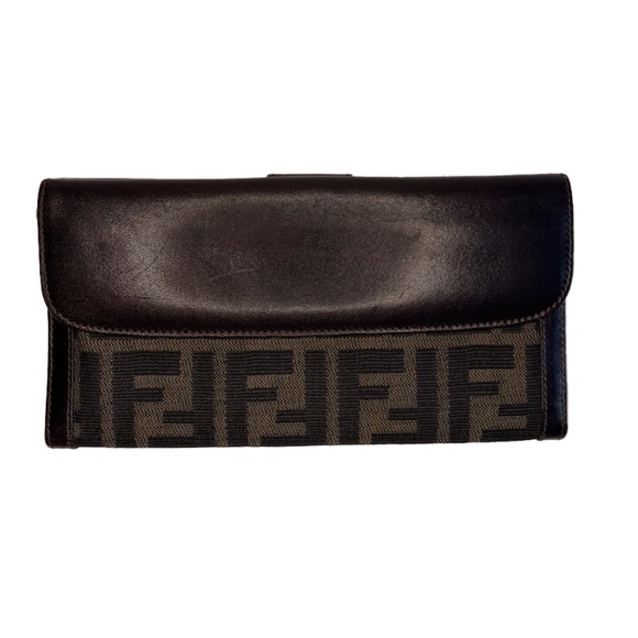 Authentic Vintage Fendi Zucca Jacquard Wallet - Picture 3 of 7